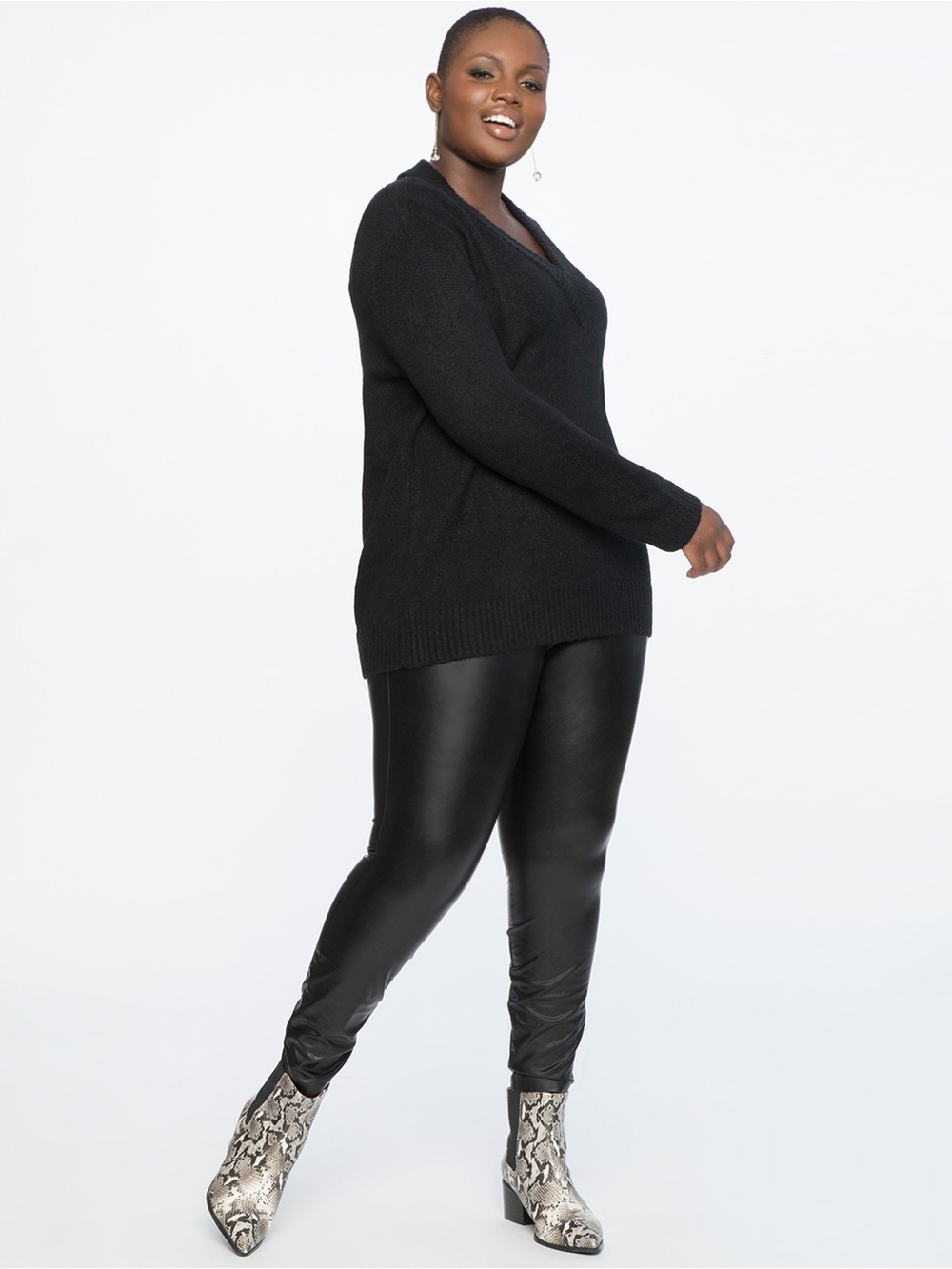 NWT Eloquii Faux Leather Leggings